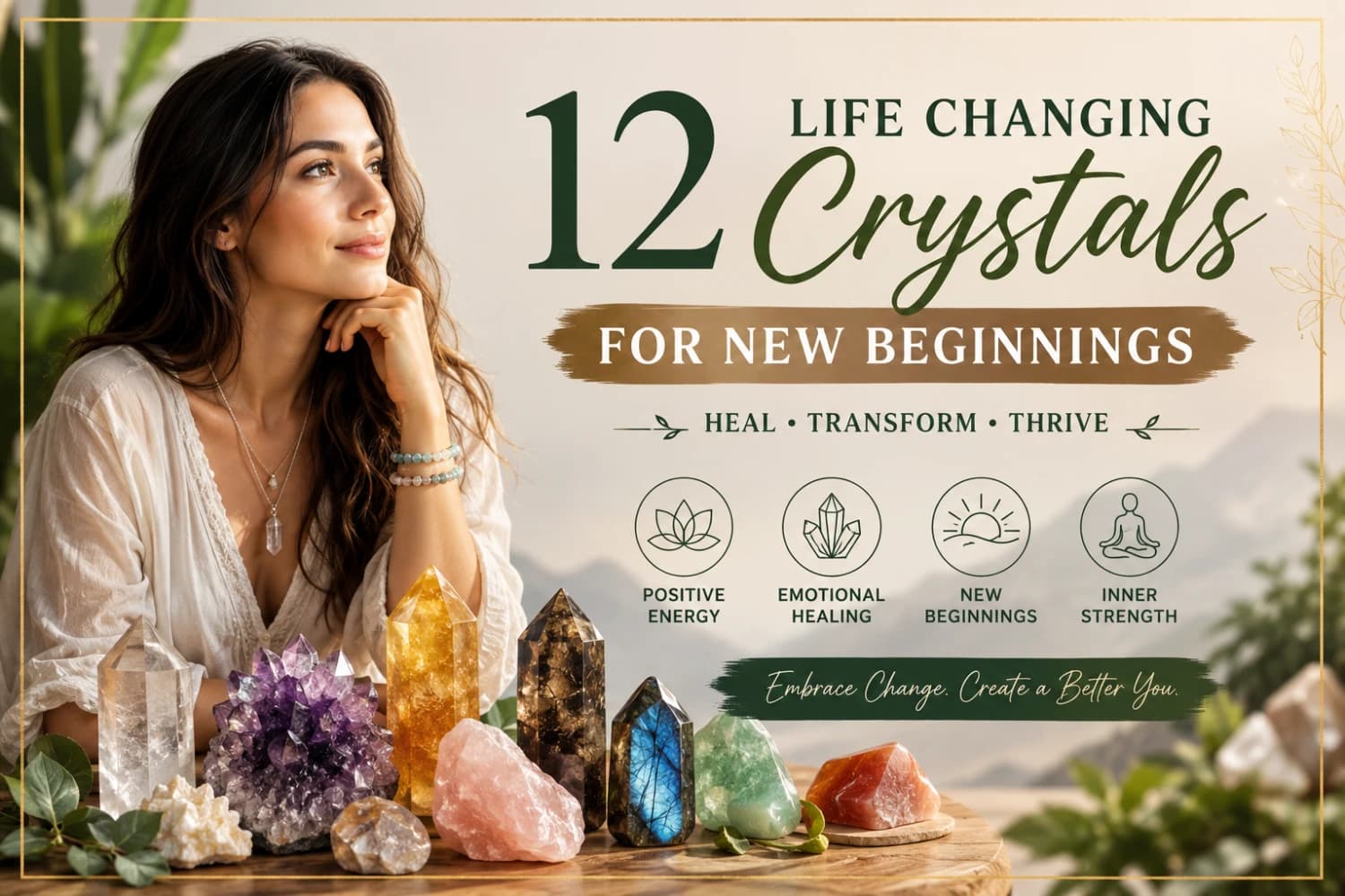 12 Life Changing Crystals for New Beginnings & Positive Change