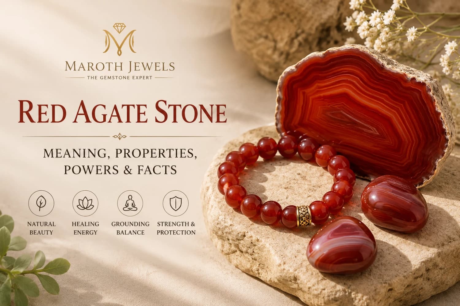 Red Agate Stone: Meaning, Properties, Powers, Facts