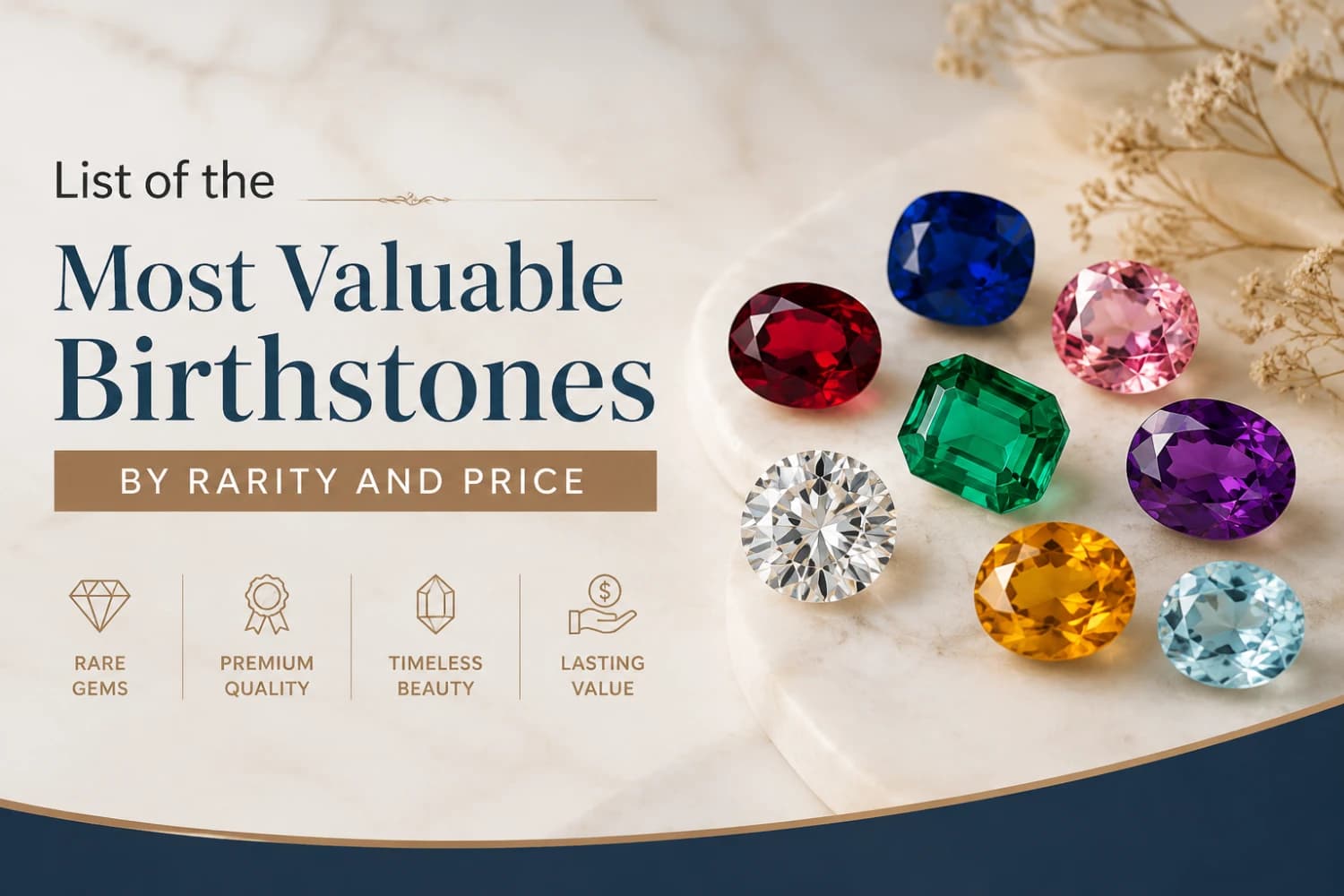 List of the Most Valuable Birthstones by Rarity and Price