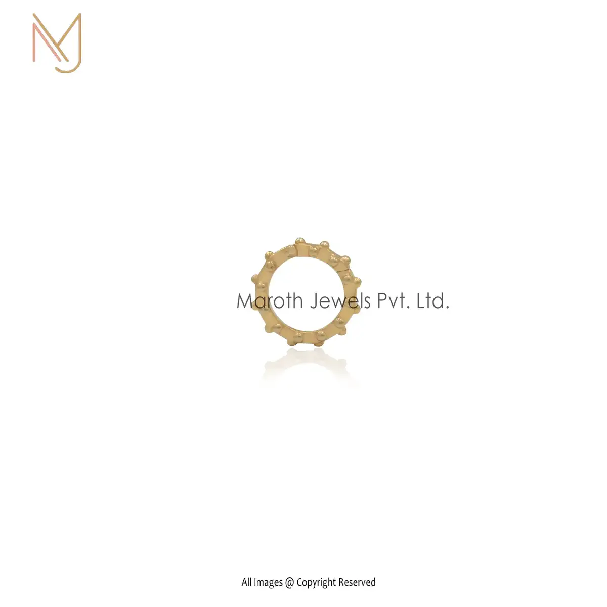 925 Silver Yellow Gold Plated Round Ball Enhancer Manufacturer