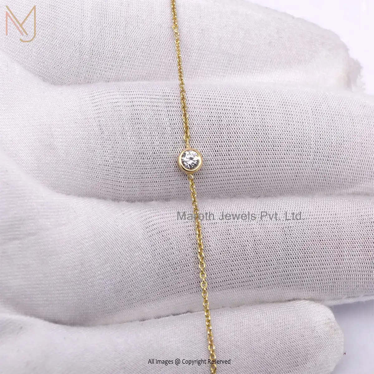 Wholesale 925 Silver Yellow Gold Plated SI GH Diamond Curb Man's Chain Bracelet Jewelry