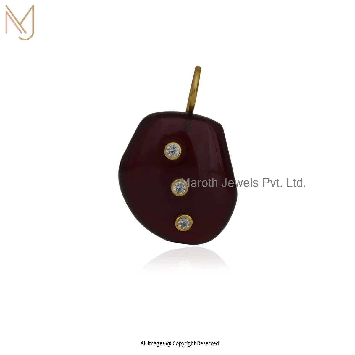 Wholesale 925 Silver Yellow Gold Plated Cubic Zircon & Turquoise Gemstone Teardrop Pendant