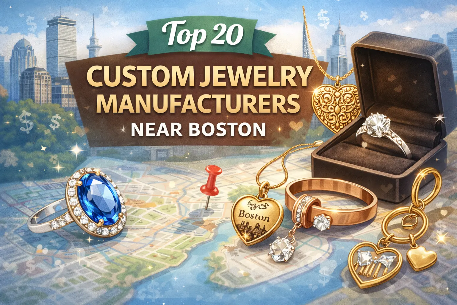 Top 20 custom jewelry manufacturers near boston