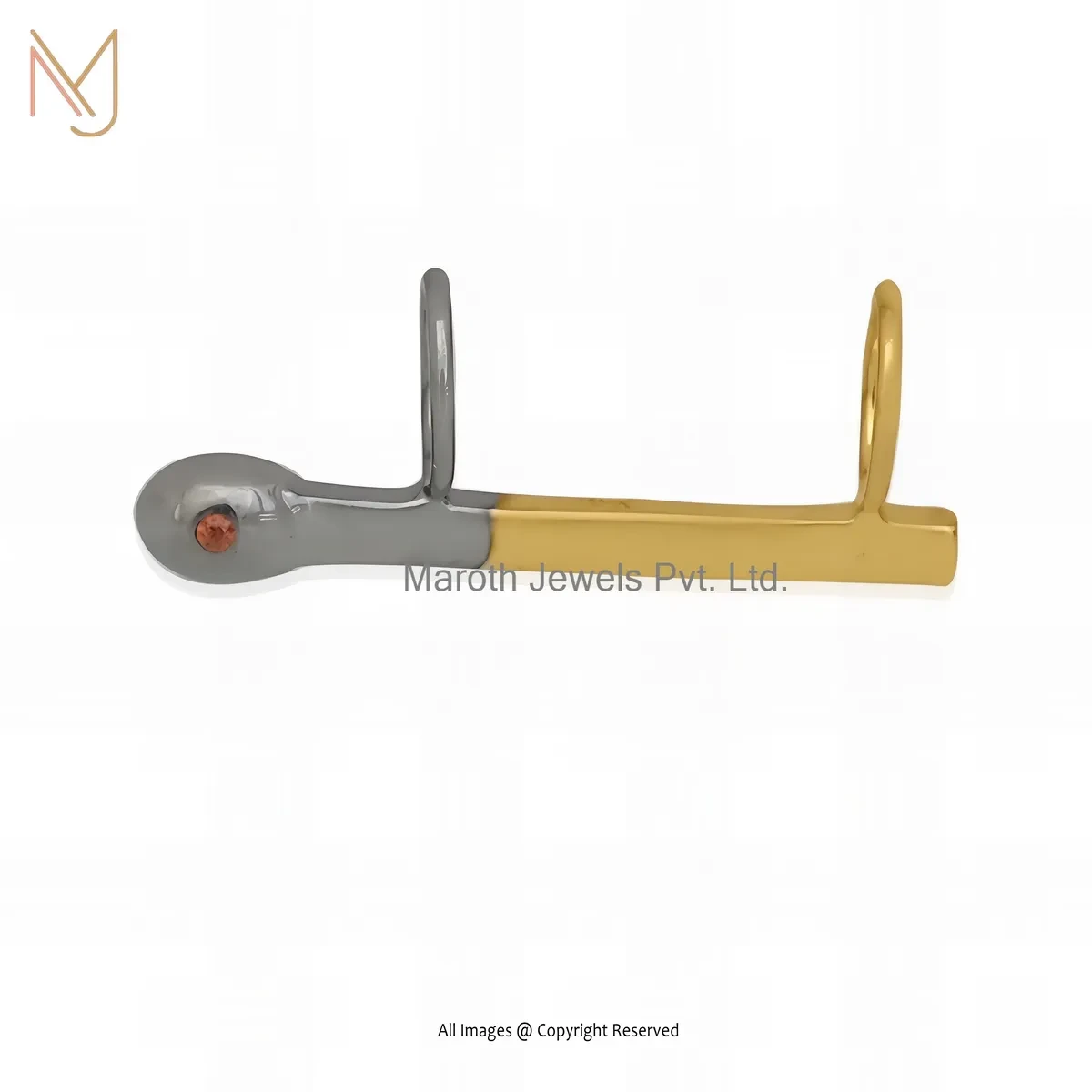 Wholesale 925 Sterling Silver Yellow Gold Plated Garnet Gemstone Match Stick Pendant