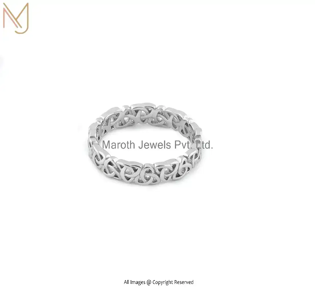 925 Sterling Silver Triquetra Charm Ring Manufacturer