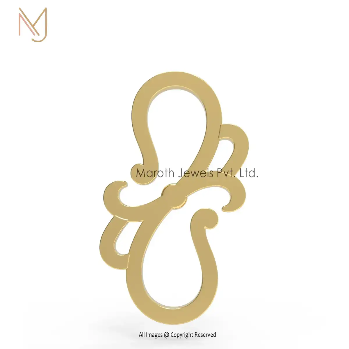 14K Yellow Gold S Hook Lock Jewelry Manufacturer
