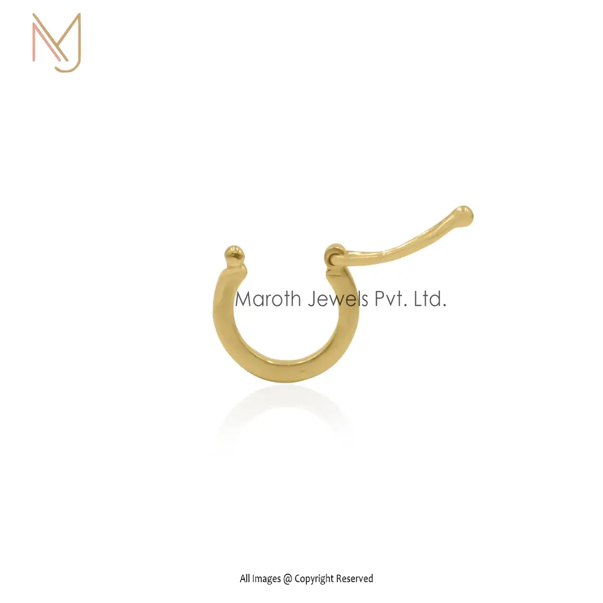 14k Yellow Gold Charm Holder Findings Custom Jewelry