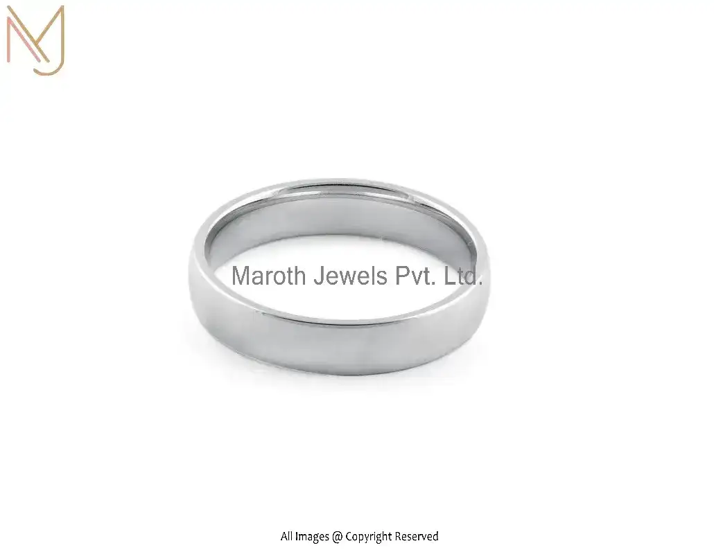 925 Sterling Silver Wedding Band 4mm Ring Manufacturer