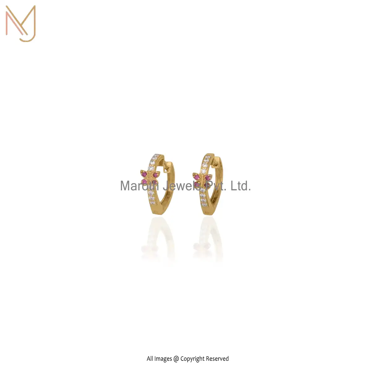22k Yellow Gold Earring Custom Jewelry
