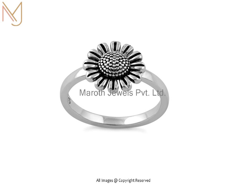 Sterling Silver Sun Flower Ring wholesaler