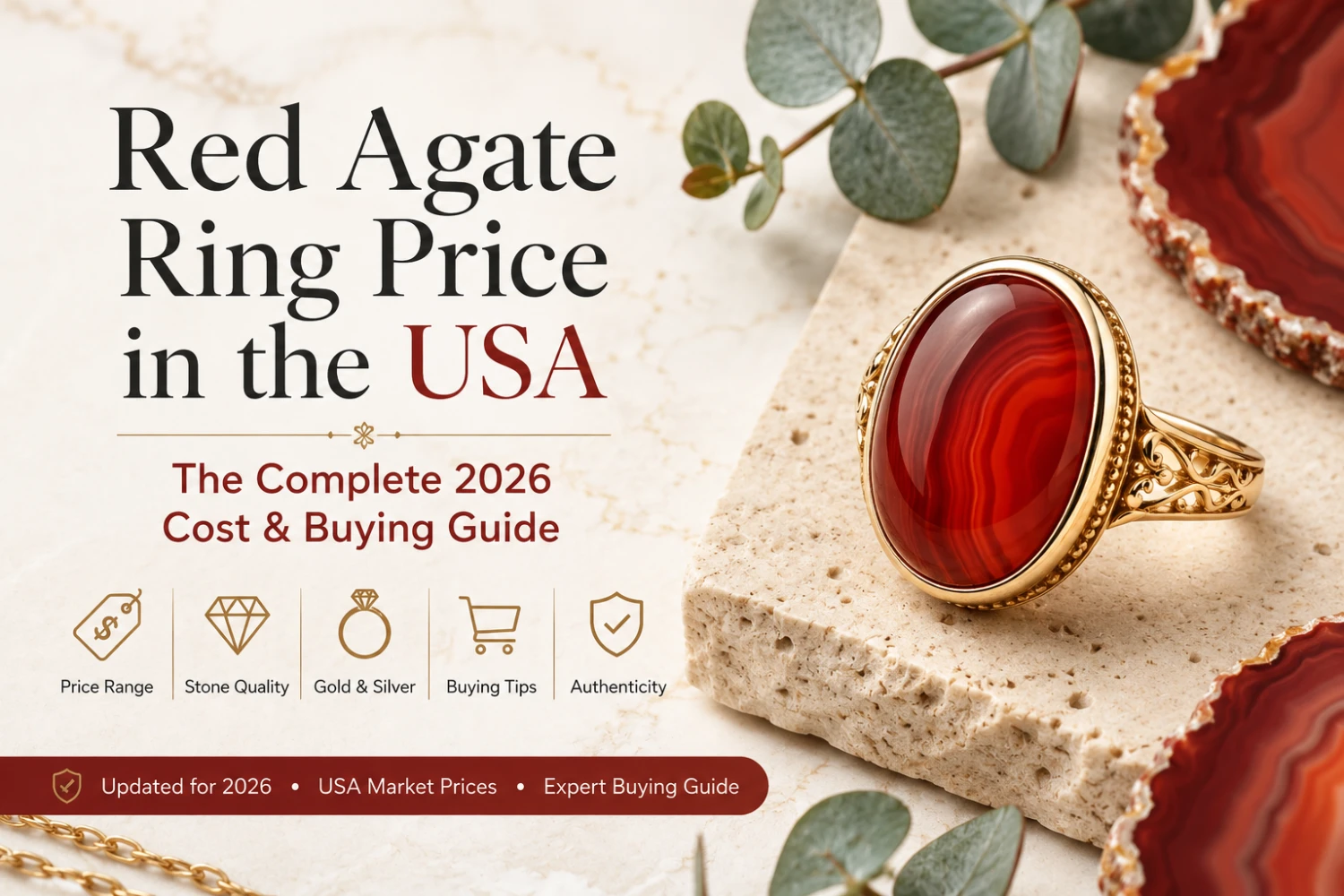 Red Agate Ring Price in the USA: The Complete 2026 Cost & Buying Guide