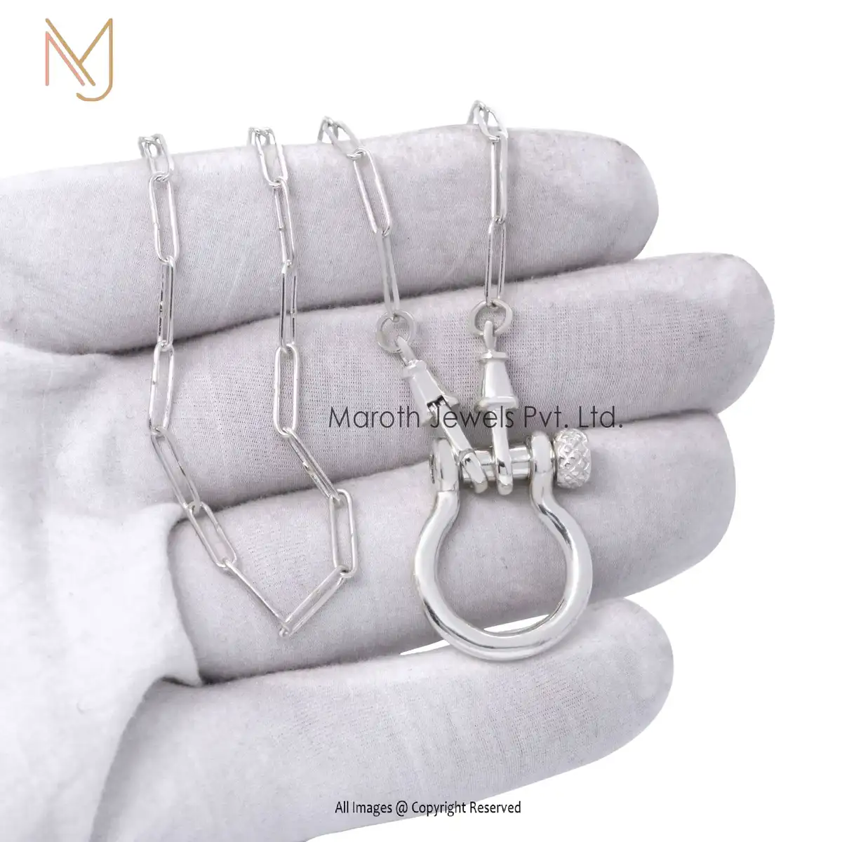 925 Silver Horse Shoe Buckle Snaffle Bit Connector Finding Jewelry Manufacturer