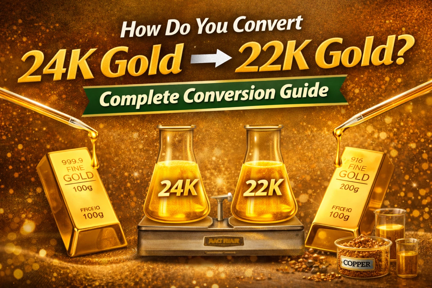 How Do You Convert 24K Gold to 22K Gold? Complete Conversion Guide