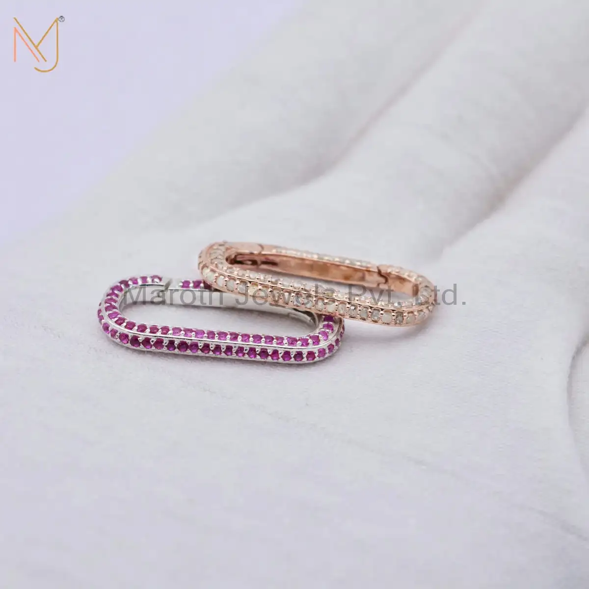 925 Silver Yellow Gold Turquoise Gemstone Link Lock Enhancer Manufacturer