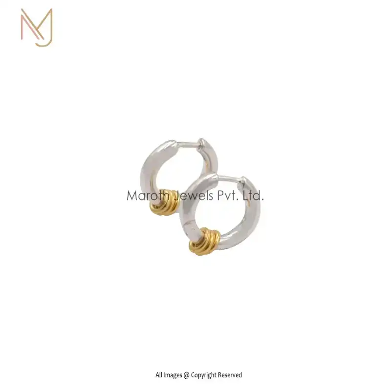 925 Sterling Silver 3 Ring Hoops Huggies  Manufacturer