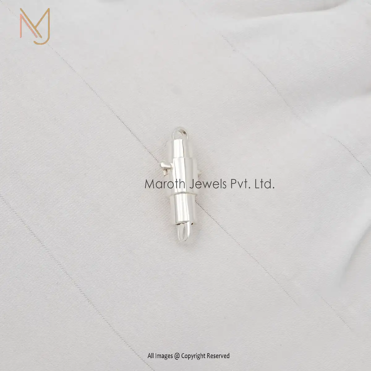 925 Silver Yellow Gold Plated Magnetic Lock Jewelry Manufacturer
