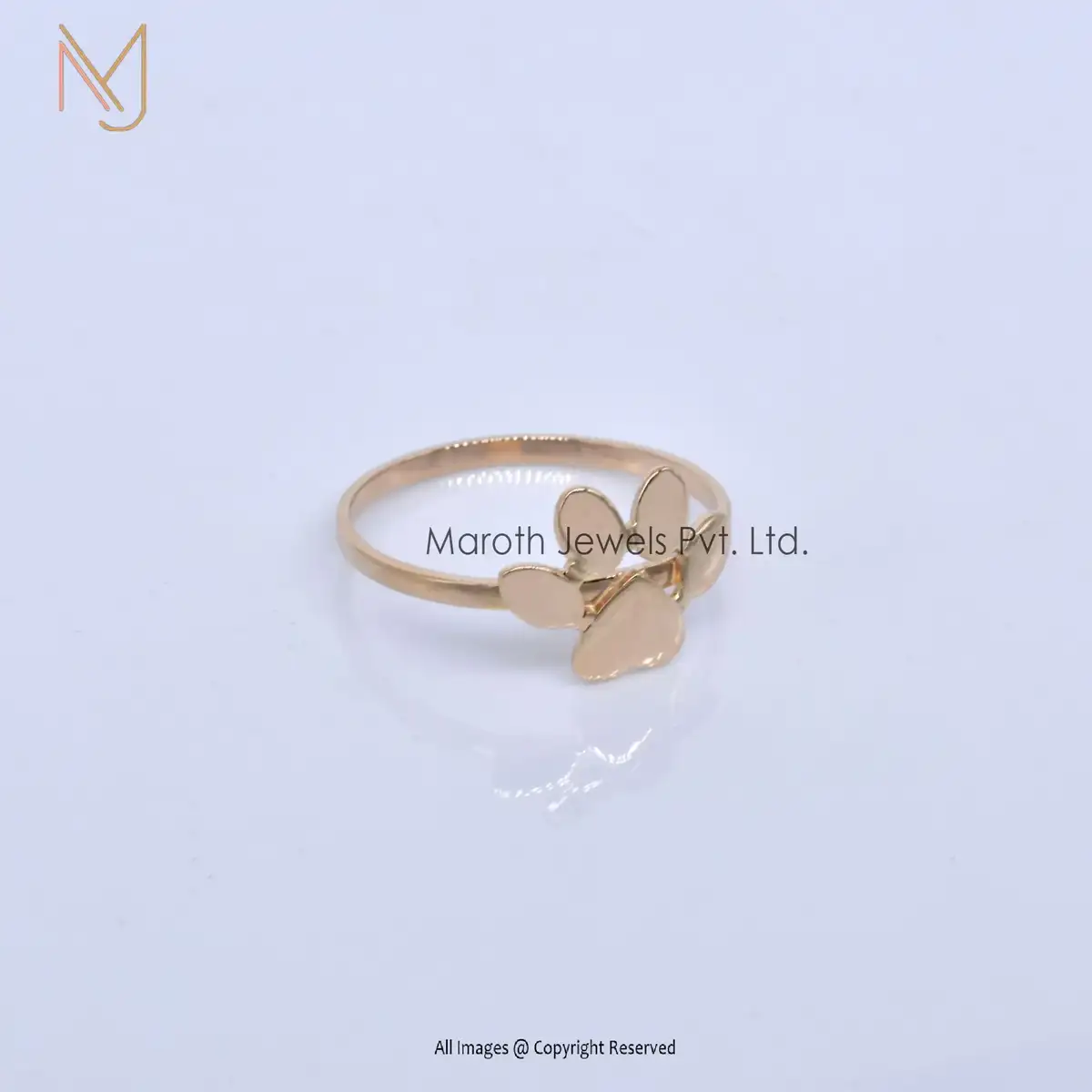 925 Silver Yellow Gold Designer Ring Jewelry Manufacturer