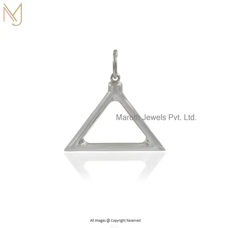 Private Lable 925 Sterling Silver Natural Silver Plated Chainsaw Pullcord Charms Pendant