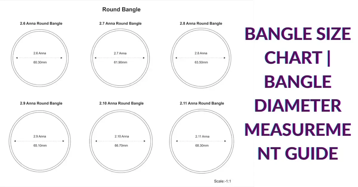 Bangle Size Chart | Bangle Diameter Measurement Guide