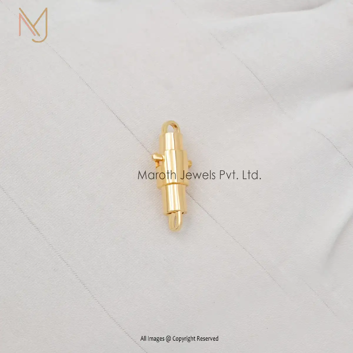 14k White Gold Plated Magnetic Lock Jewelry Wholesale