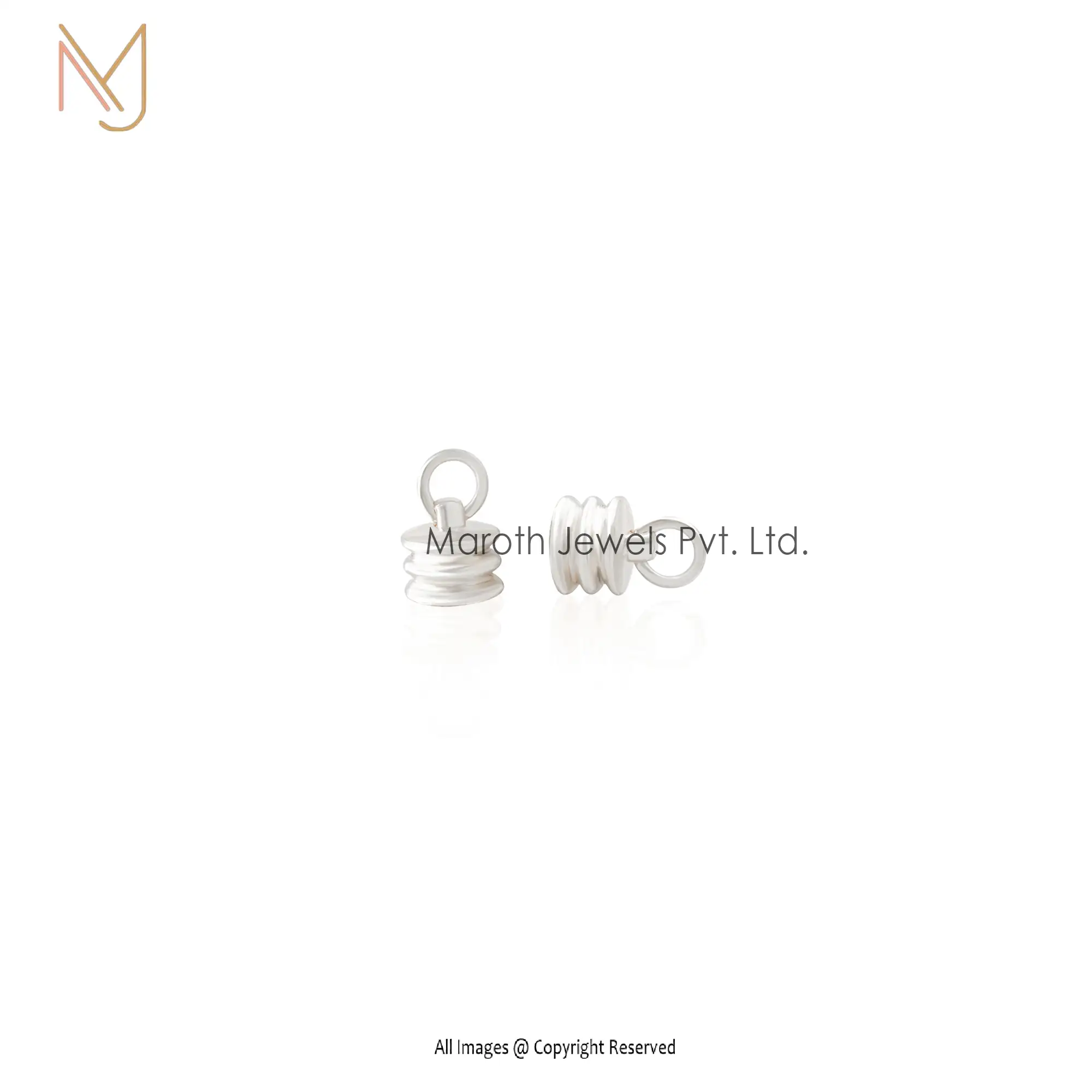 925 Silver White Gold Plated Magnetic Clasp For Jewelry Wholesale