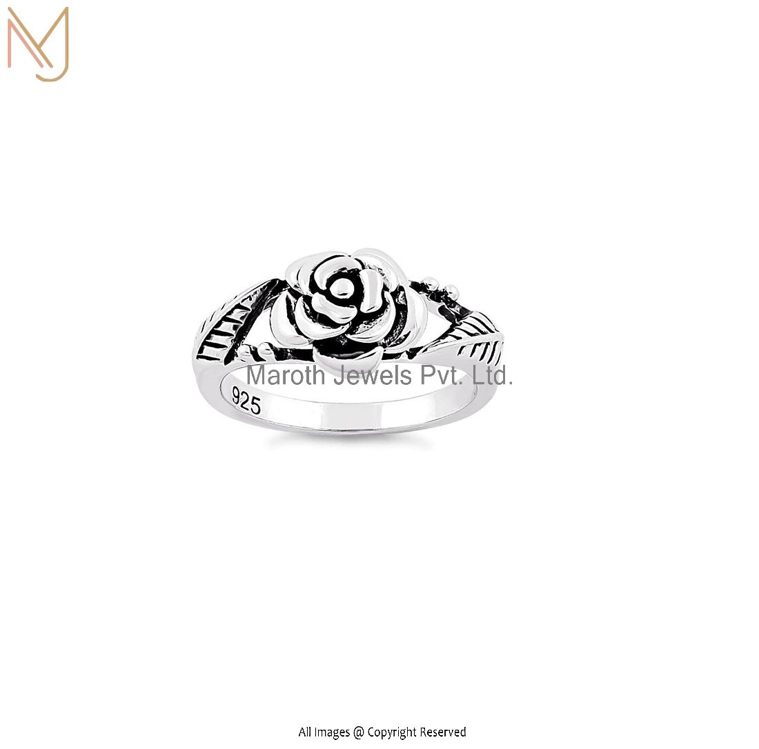 Sterling Silver Rose Ring Wholesaler