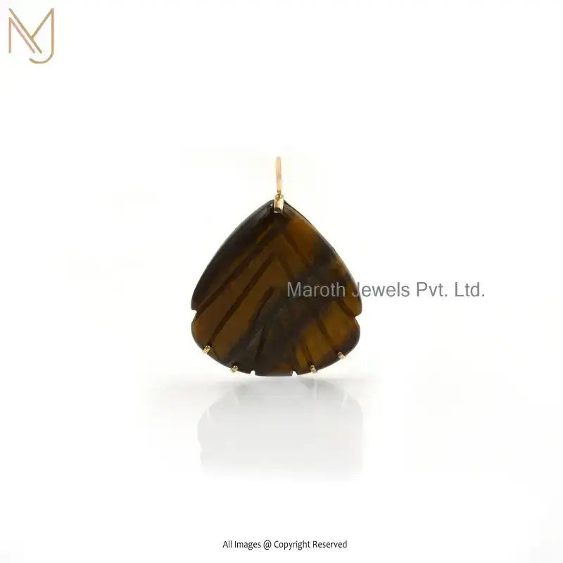 Private Lable 925 Silver Rose Gold Plated Black Onyx Shell Charm Pendant