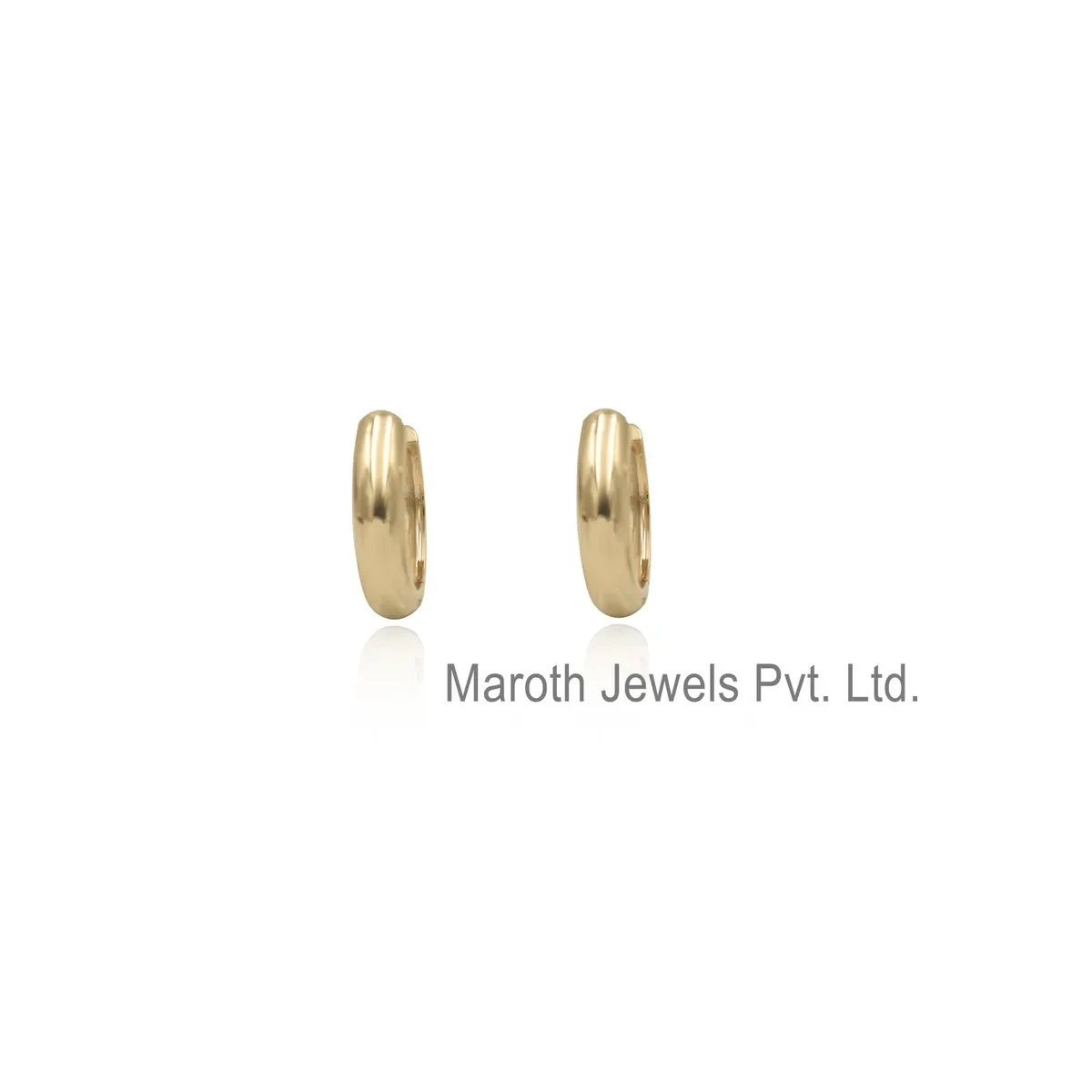 14K Yellow Gold Huggies Hoop Earring Custom Jewelry