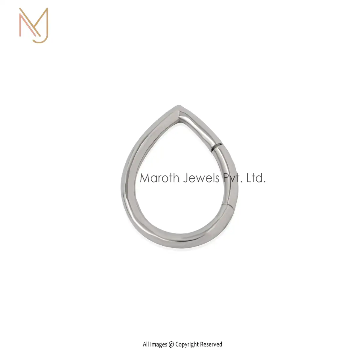 925 Silver Natural Silver Drop Charm Holder Jewelry Manufacturer