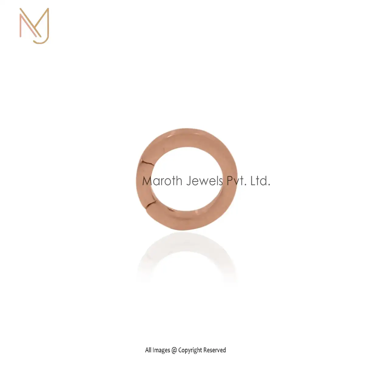 925 Silver Round Charm Holder Enhancer Manufacturer