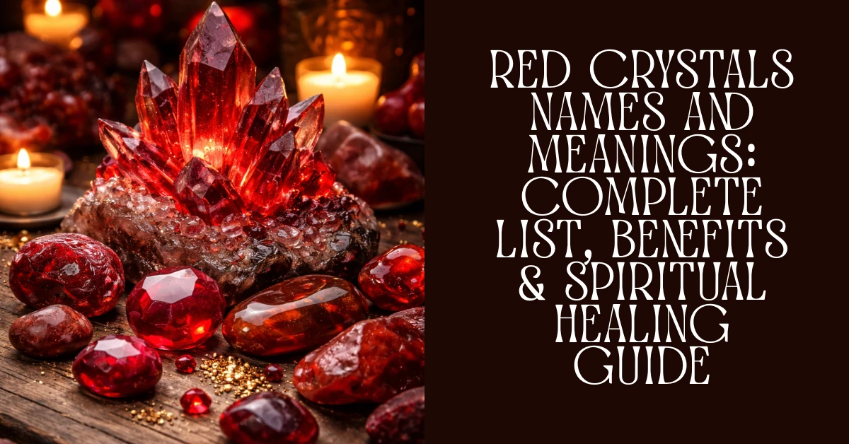 Red Crystals List: Names, Meaning, Healing, and Uses
