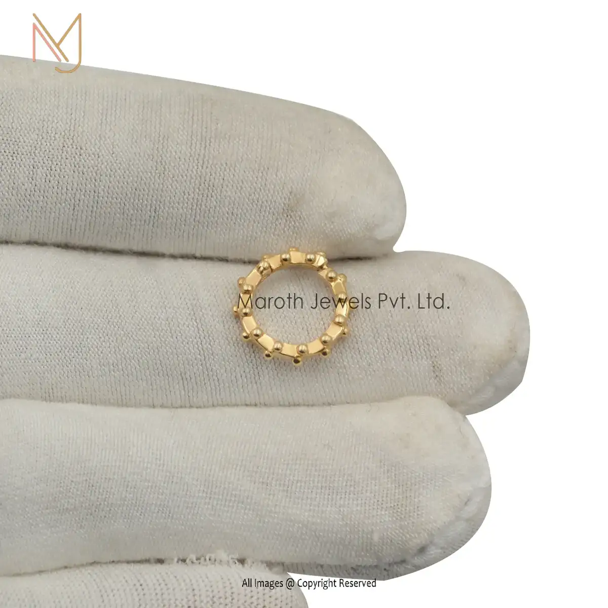 925 Silver Round Small Balls Charm Holder Jewelry Manufacturer