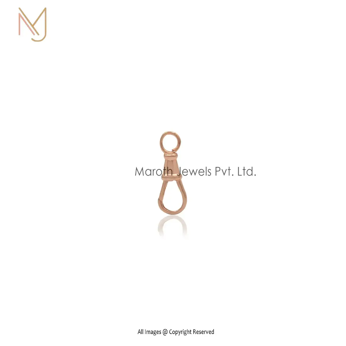 925 Silver Yellow Gold Plated Magnetic Clasp For Handmade Jewelry Manufacturer