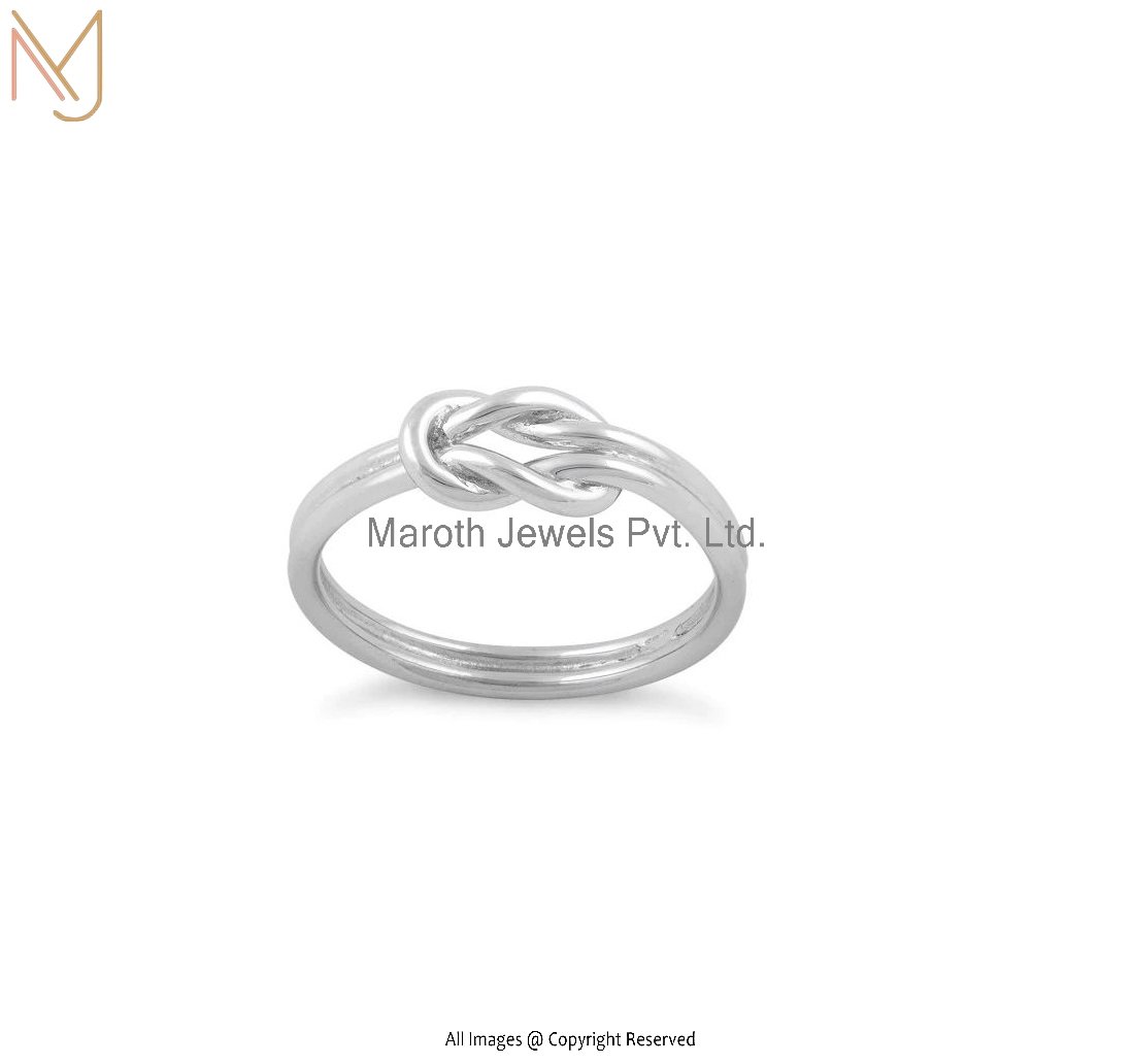 Private Label Sterling Silver Reef Knot Ring