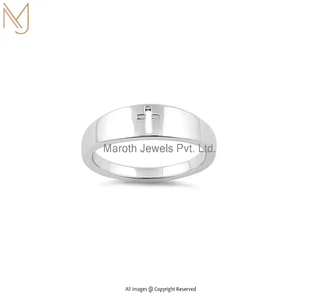 925 Sterling Silver Cross Ring Manufacturer