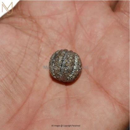 925 Sterling Silver Beads Finding Pave Diamond Connector Jewelry Manufacturer