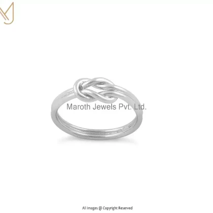 Private Label 92.5 Sterling Silver Reef Knot Ring