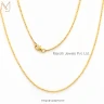 Wholesale 925 Silver Yellow Gold Plated Two-Tone Link Charm Chain Necklace Jewelry