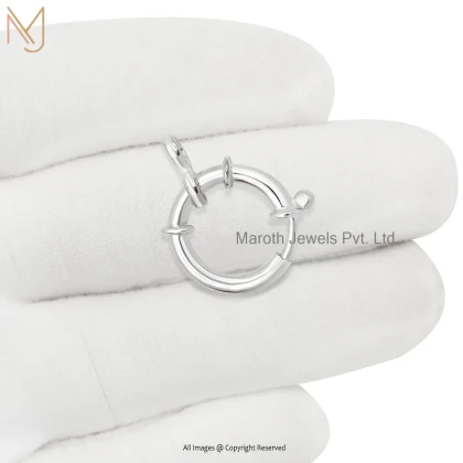 925 Silver Yellow Gold Plated Lock & Clasp Finding Custom Jewelry