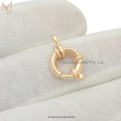 14K Yellow Gold Lock & Clasp Finding Custom Jewelry