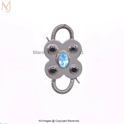 925 Silver Natural Silver Plated Gemstone Handmade Padlock Jewelry Supplier
