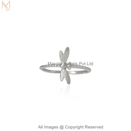 14K Yellow Gold Dragonfly Ring Jewelry Supplier
