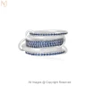 925 Silver Natural Silver Plated Moissanite Gemstone Multi-Link Band Connector Ring Manufacturer